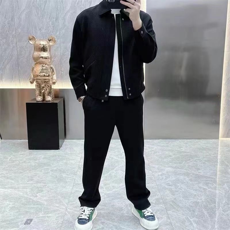 Urban Textured Harrington Set