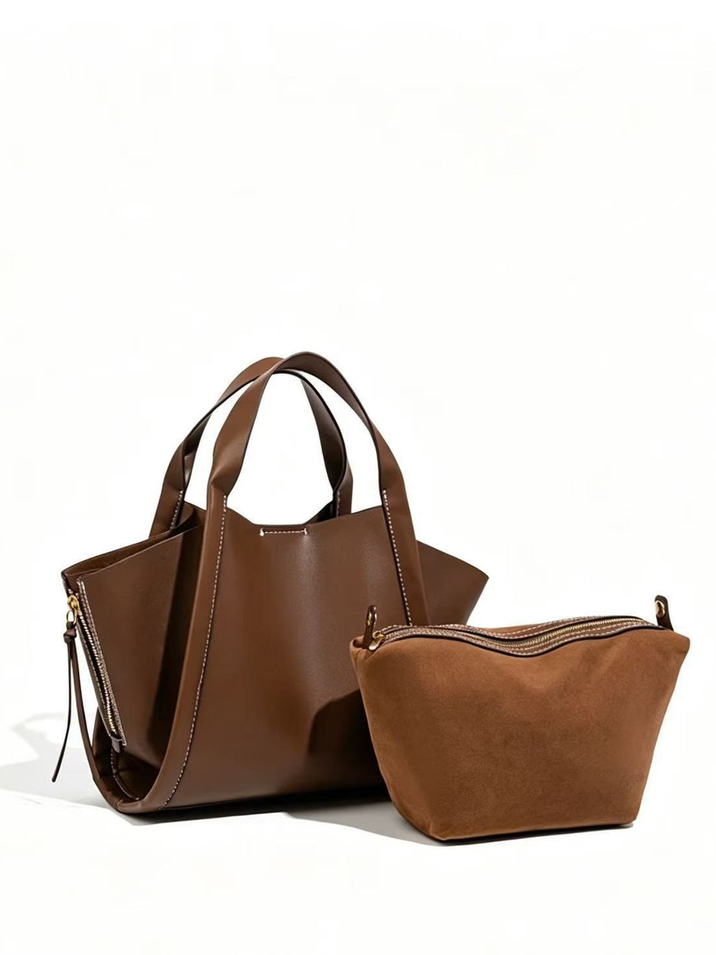 Ivory Structured Tote Bag
