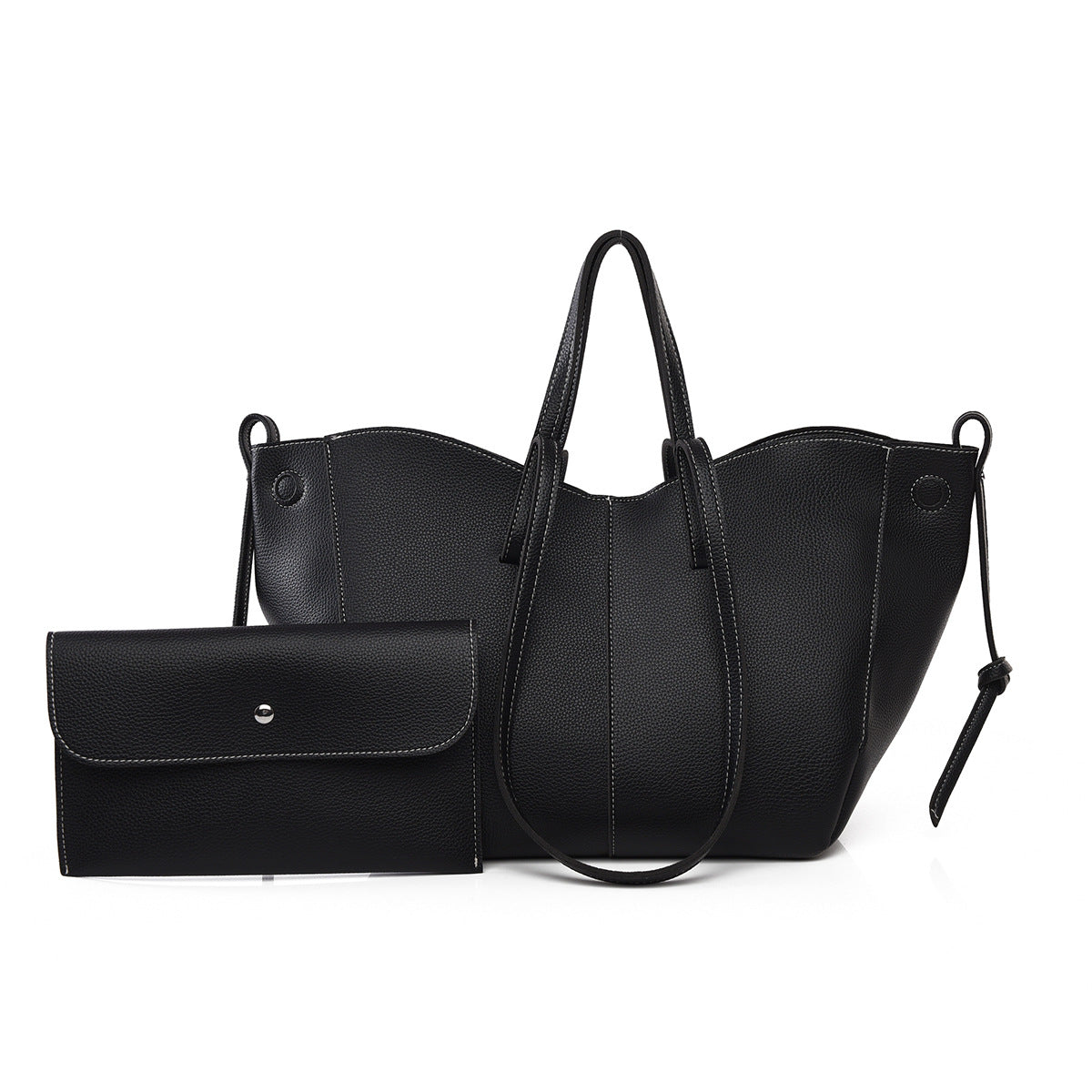 tote bag and matching clutch set
