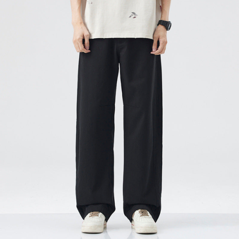 Loose-Fit Straight-Leg Trousers