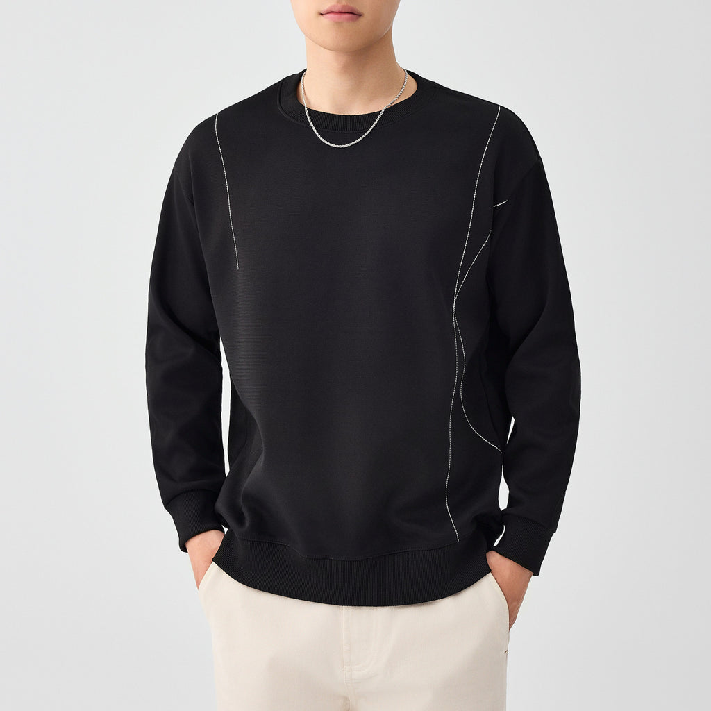 Minimalist Embroidered Sweatshirt