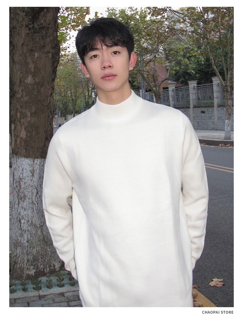 Mock Neck Knit Pullover