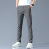 Trousers gray elasticated waist thick