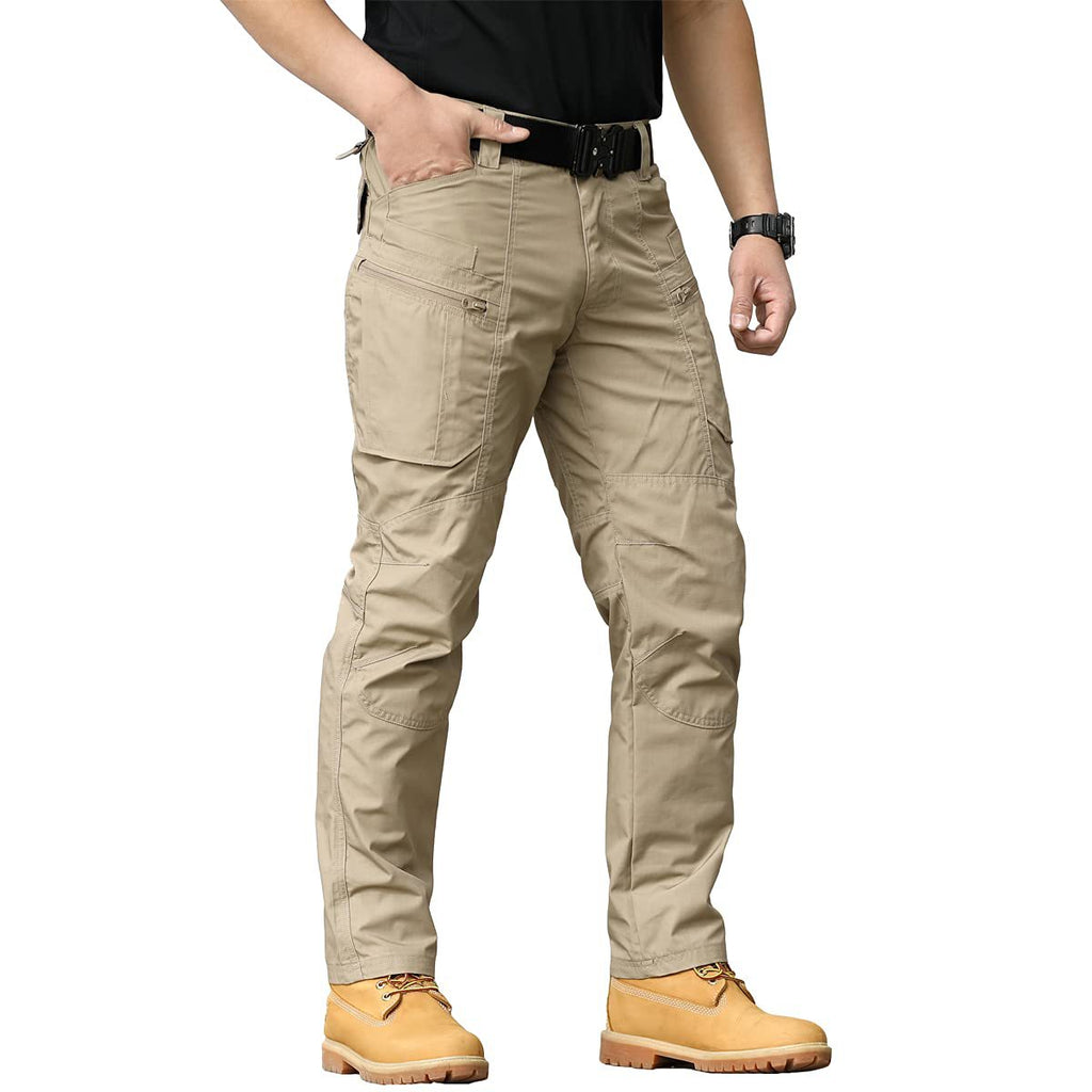 Amazon training pants with multiple pockets and zippers stretch cargo pants