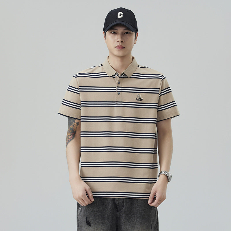 Premium Striped Essential Polo