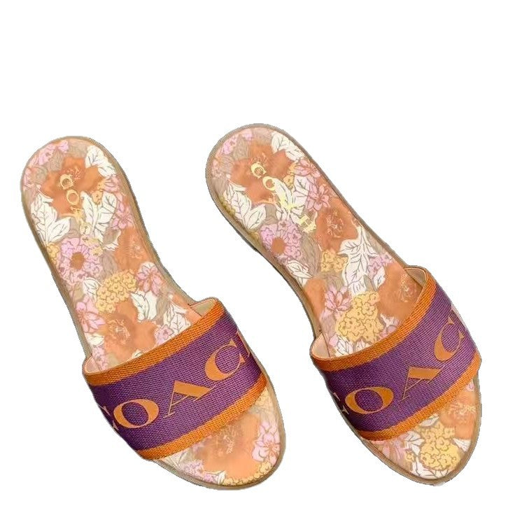 Embroidered Letter Slides