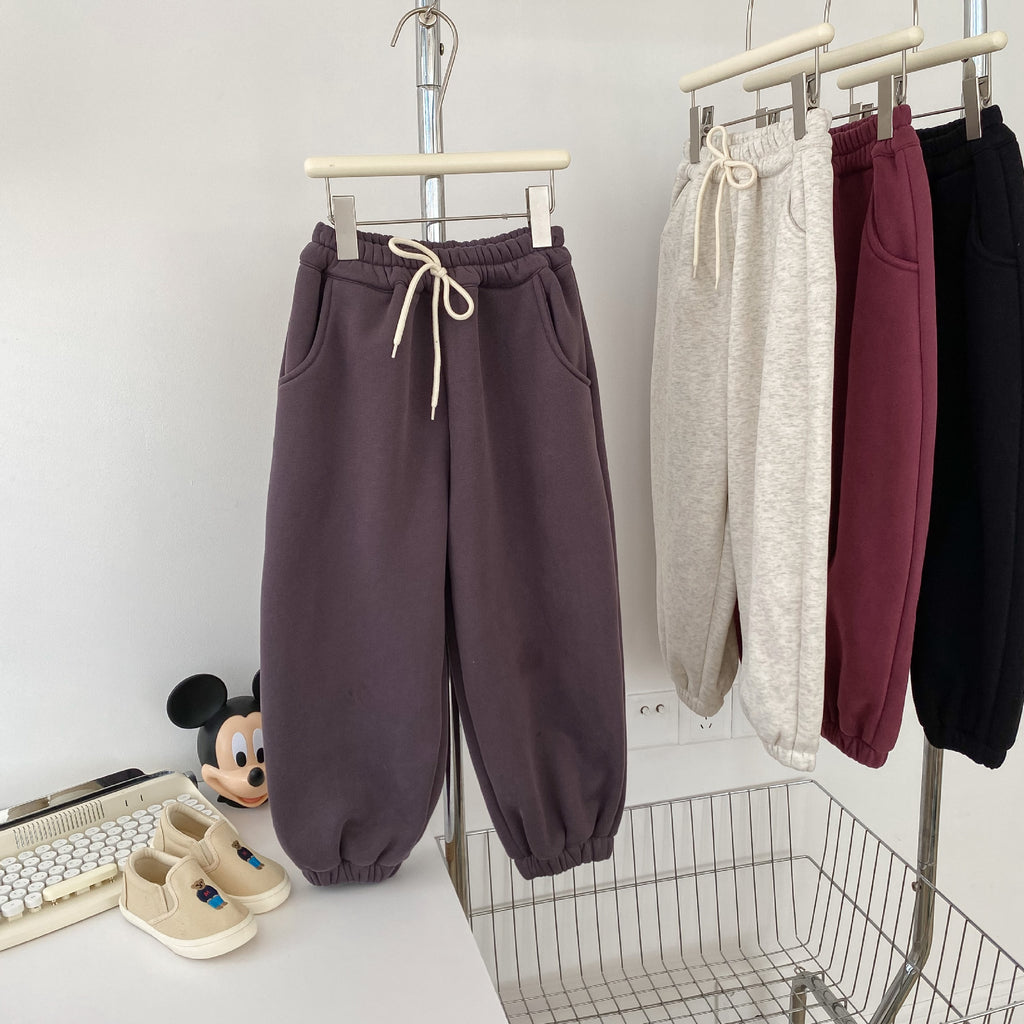 Kids' Fleece-Lined Warm Sweatpants