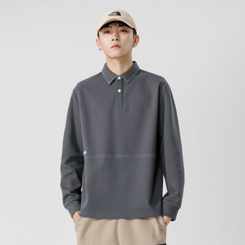 Minimalist Long-Sleeve Heavyweight Polo