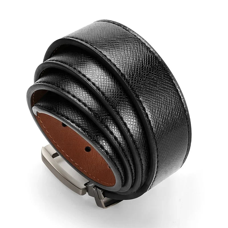 PrimeCraft Reversible Leather Belt