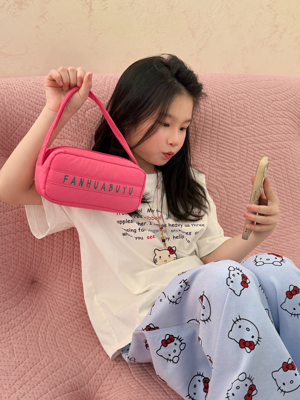 Girls' Double-Sided Cartoon T-Shirt