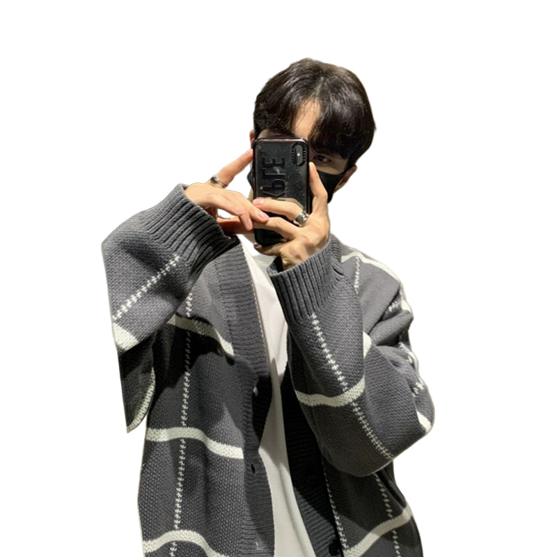 Chic Knitted V-Neck Cardigan