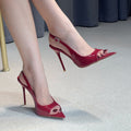 Rhinestone Slingback Pumps