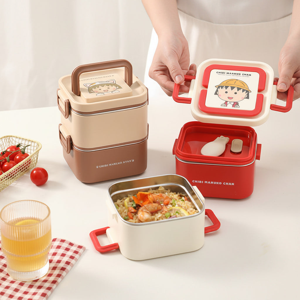 Multi Tier Insulated Stainless Steel Bento Lunch Box