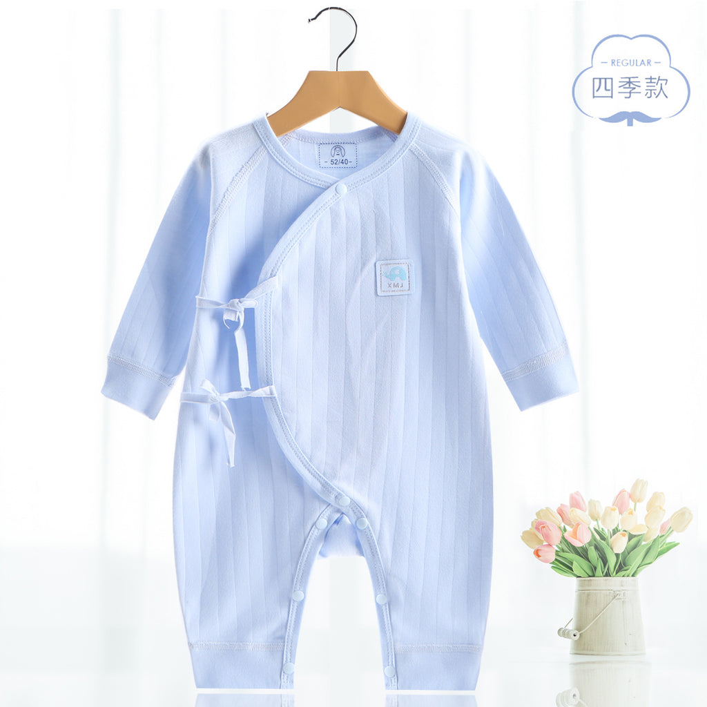 Cotton Butterfly-Style Baby Jumpsuit