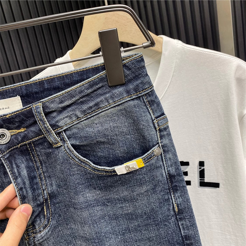 Slim-Fit Cropped Jeans