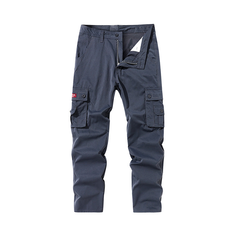 Men's new outerwear fashionable straight-leg multi-pocket cargo pants cross-border exclusively for Amazon 895555