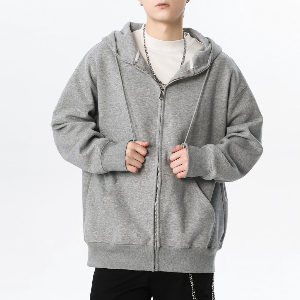 Casual Zip-Up Hoodie