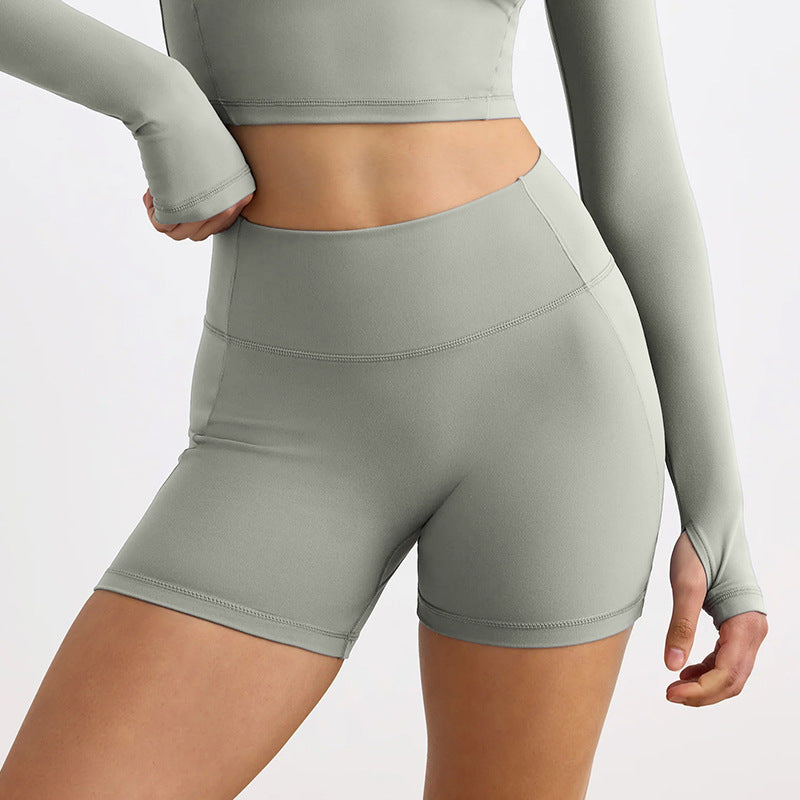 Seamless High-Waist Sport Shorts