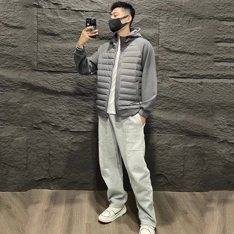 Hybrid puffer jacket