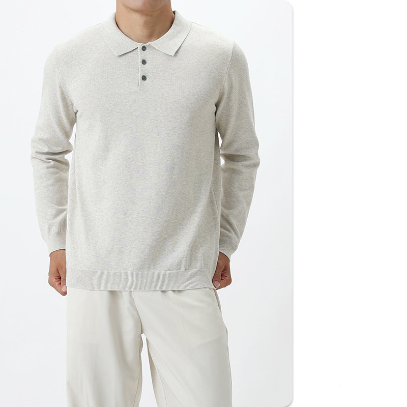 Knit Polo Sweater