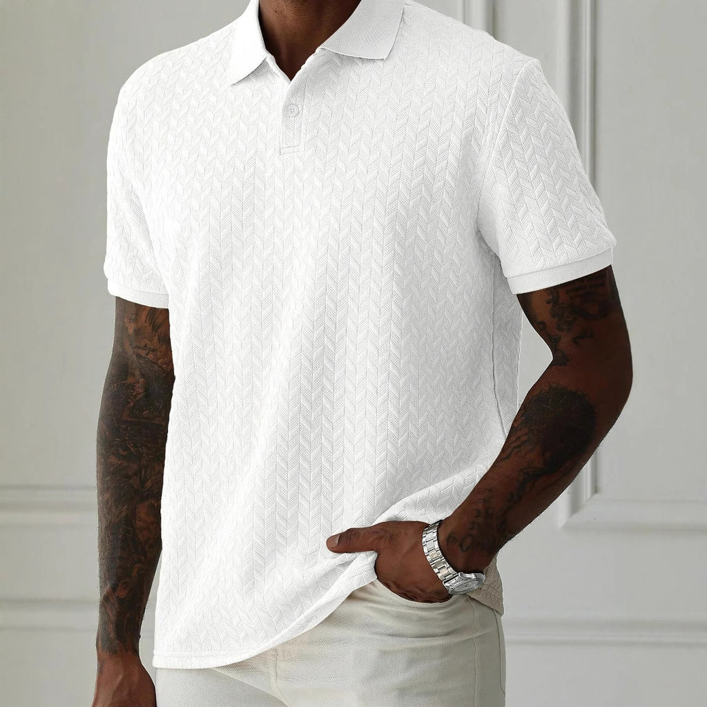 Textured Knit Polo