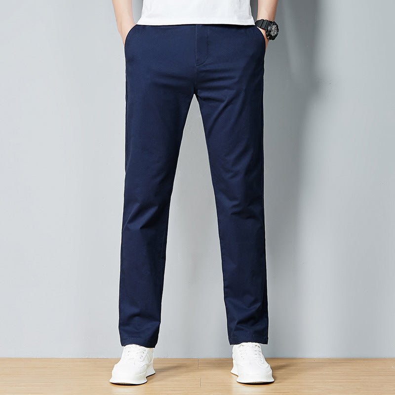 Casual Business Straight-Leg Slim-Fit Trousers