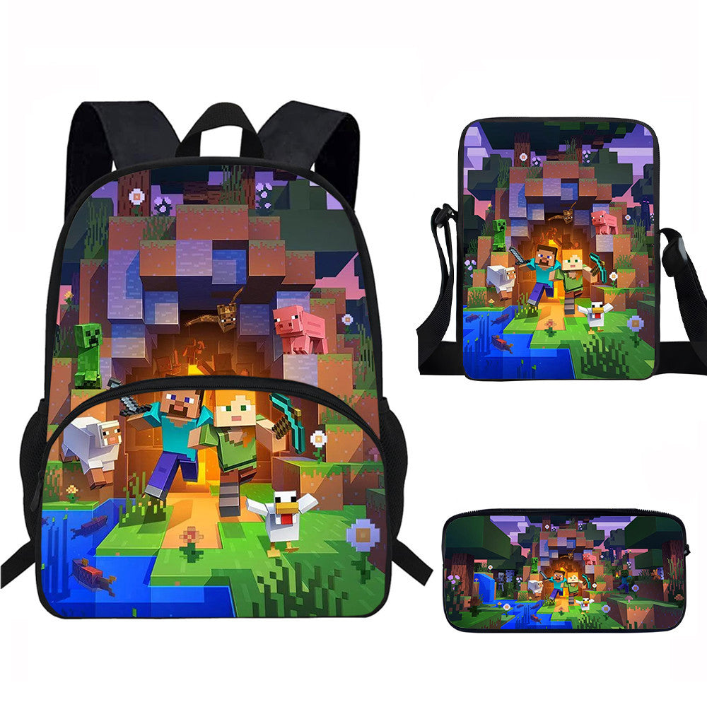 Minecraft Backpack Set