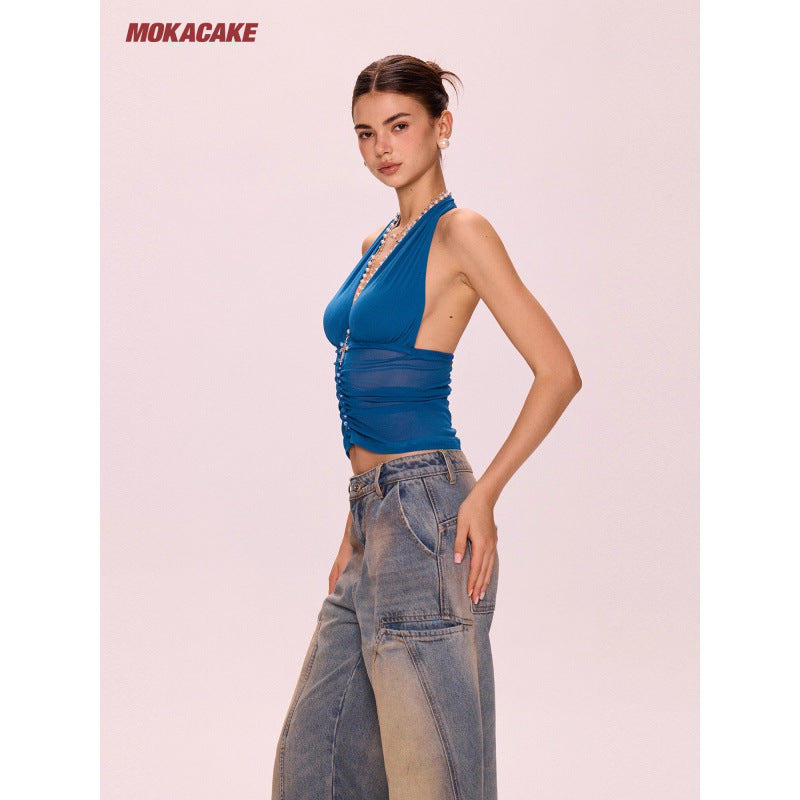 Ruched Halter Top