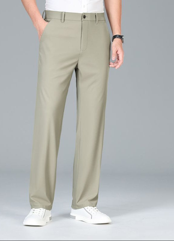 Men's Ice Silk Relaxed Fit Trousers