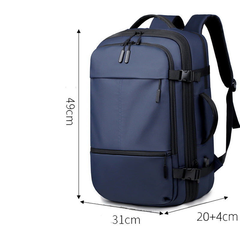 Expandable Multi-Compartment Travel Backpack