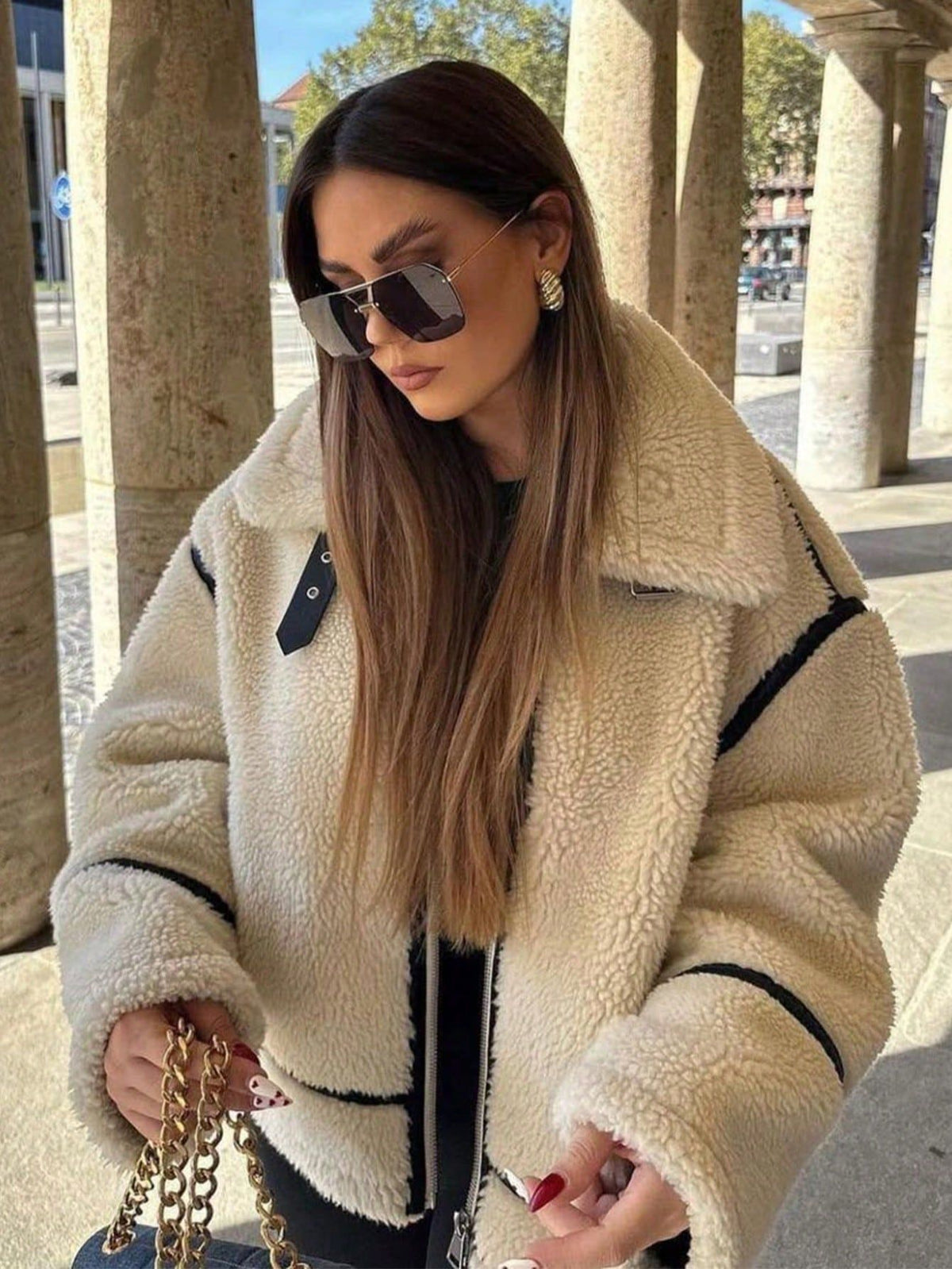 Women's Shearling-Style Jacket