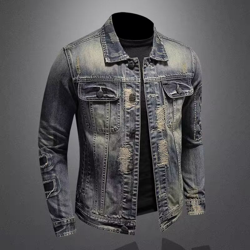 Vintage Slim-Fit Denim Jacket