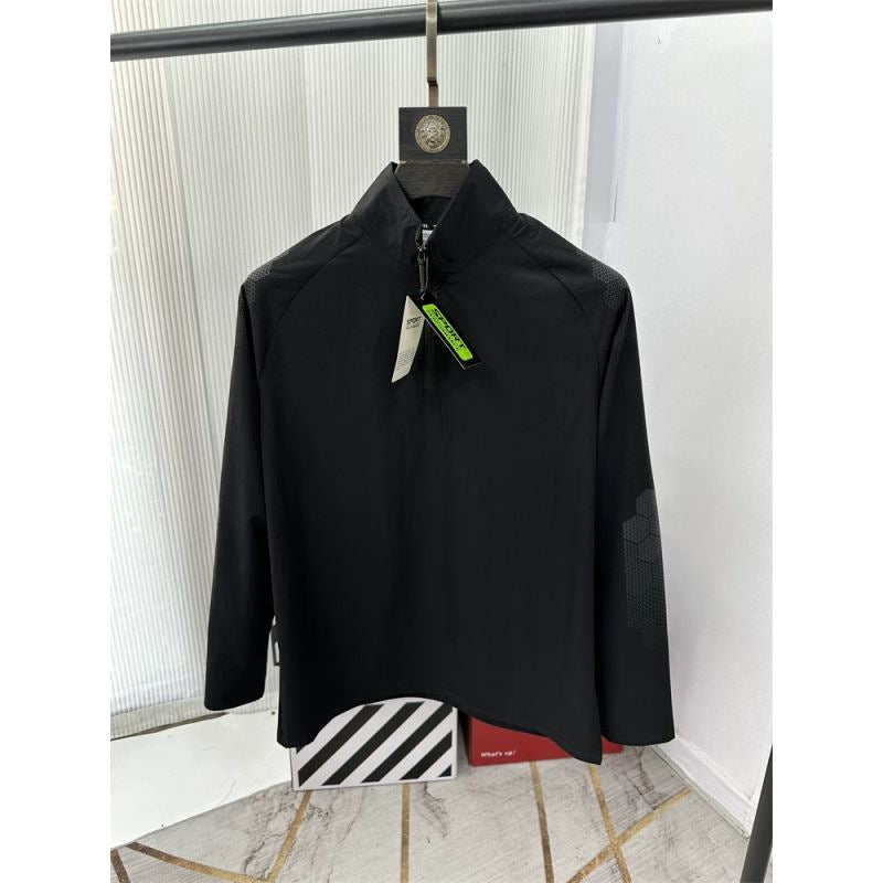 Hex-Pattern Performance Half-Zip Pullover