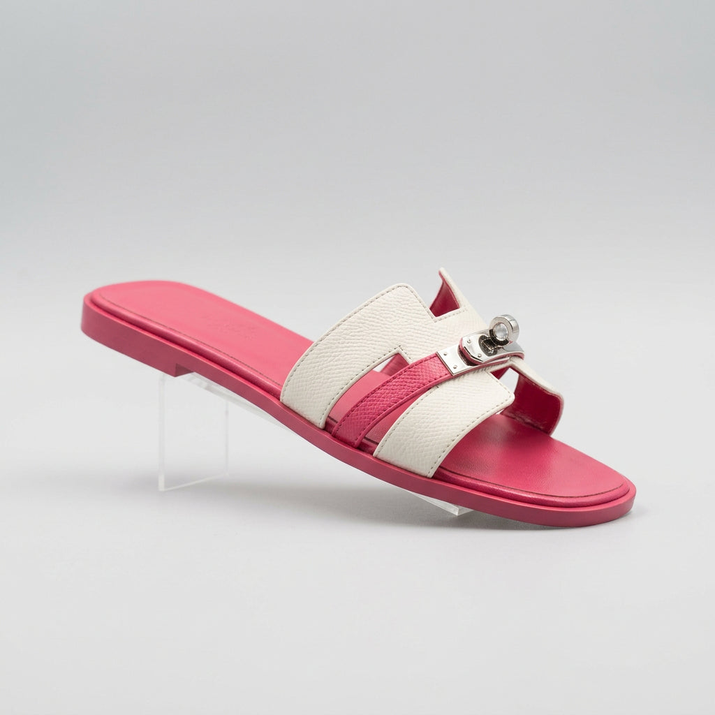 Lock-Buckle Slide Sandals