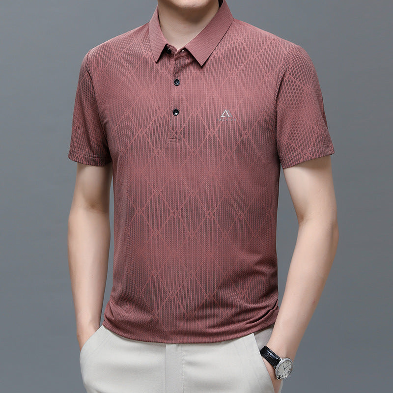 Geometric Knit Polo