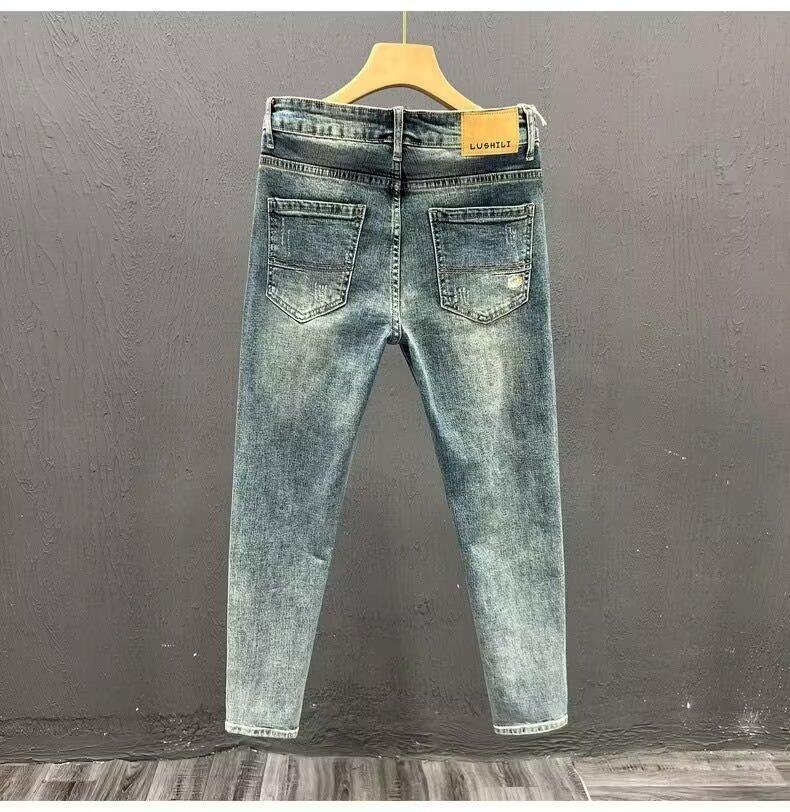 Slim-Fit Distressed Jeans
