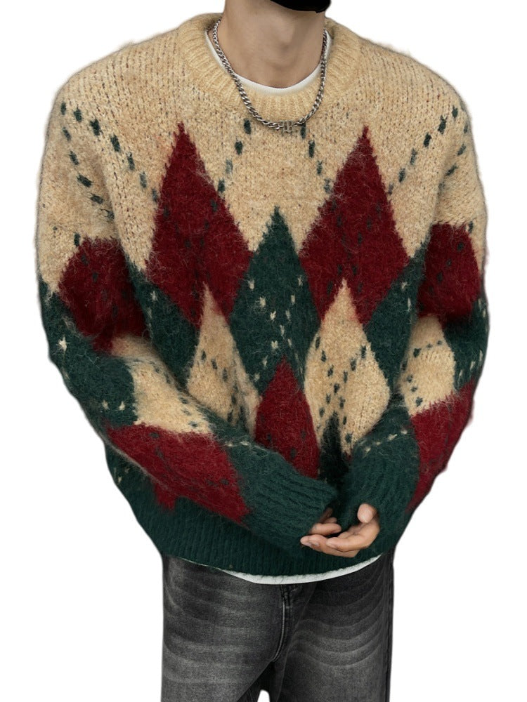 Holiday Diamond Knit Sweater