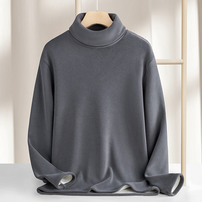 Heavyweight Double-Sided Fleece Turtleneck