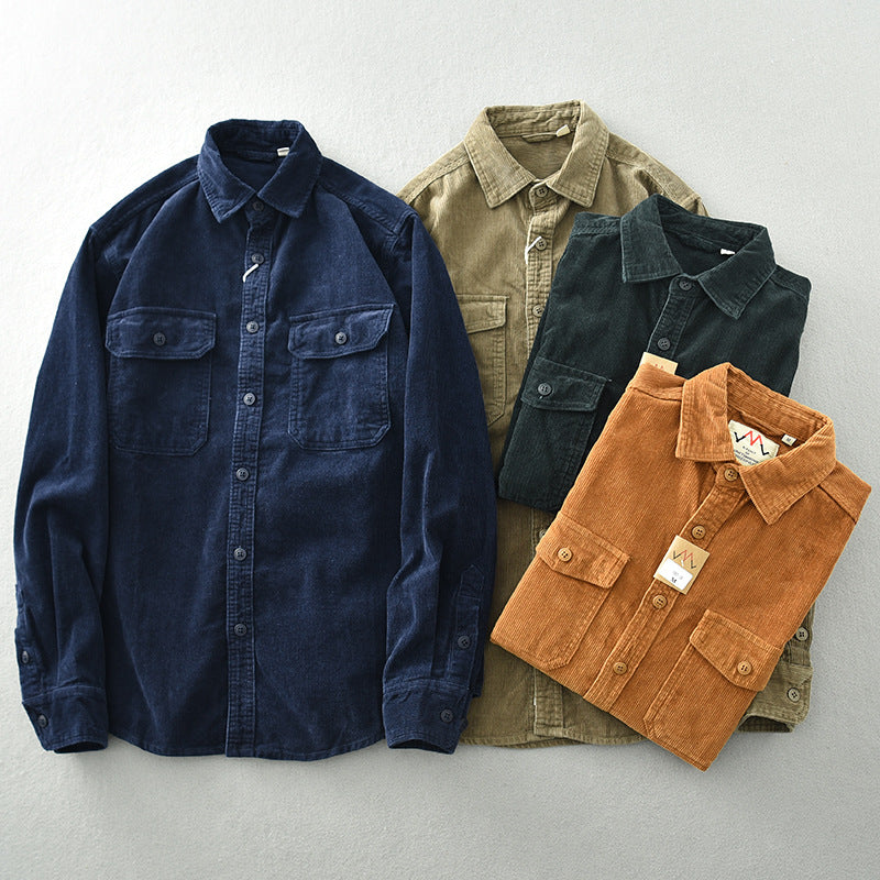 Premium Corduroy Utility Overshirt