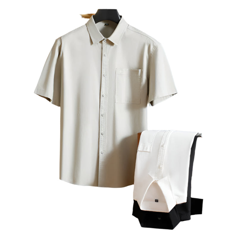 Men's Short-Sleeve Button-Up Shirt