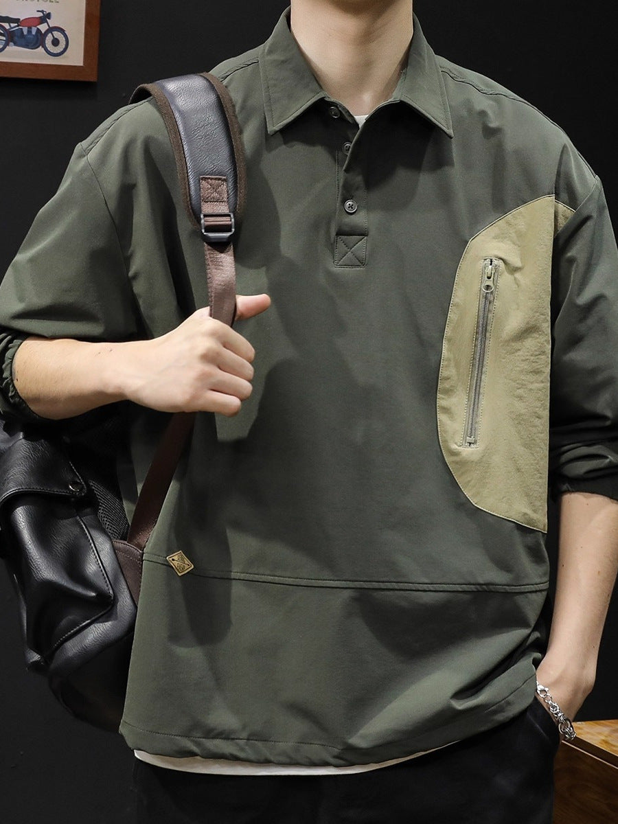 Utility Patch Polo Pullover