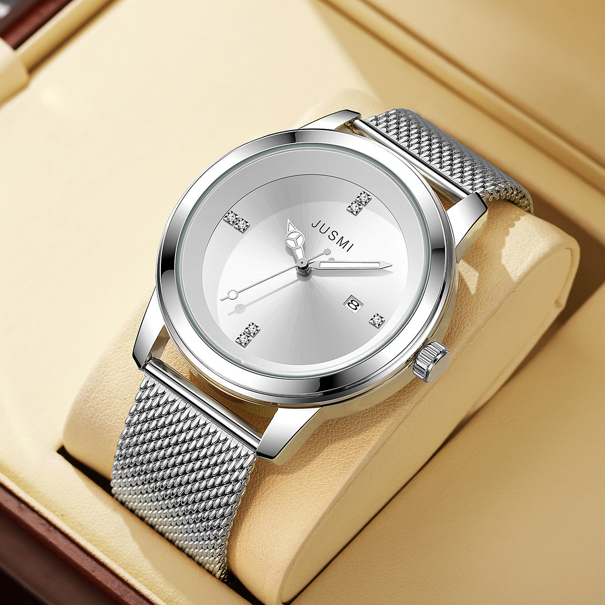 Men's Fashion Mesh Belt Watch