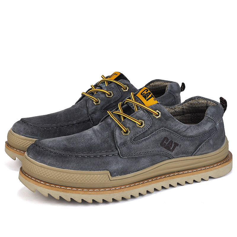 CAT Low-Top Casual Leather Shoes