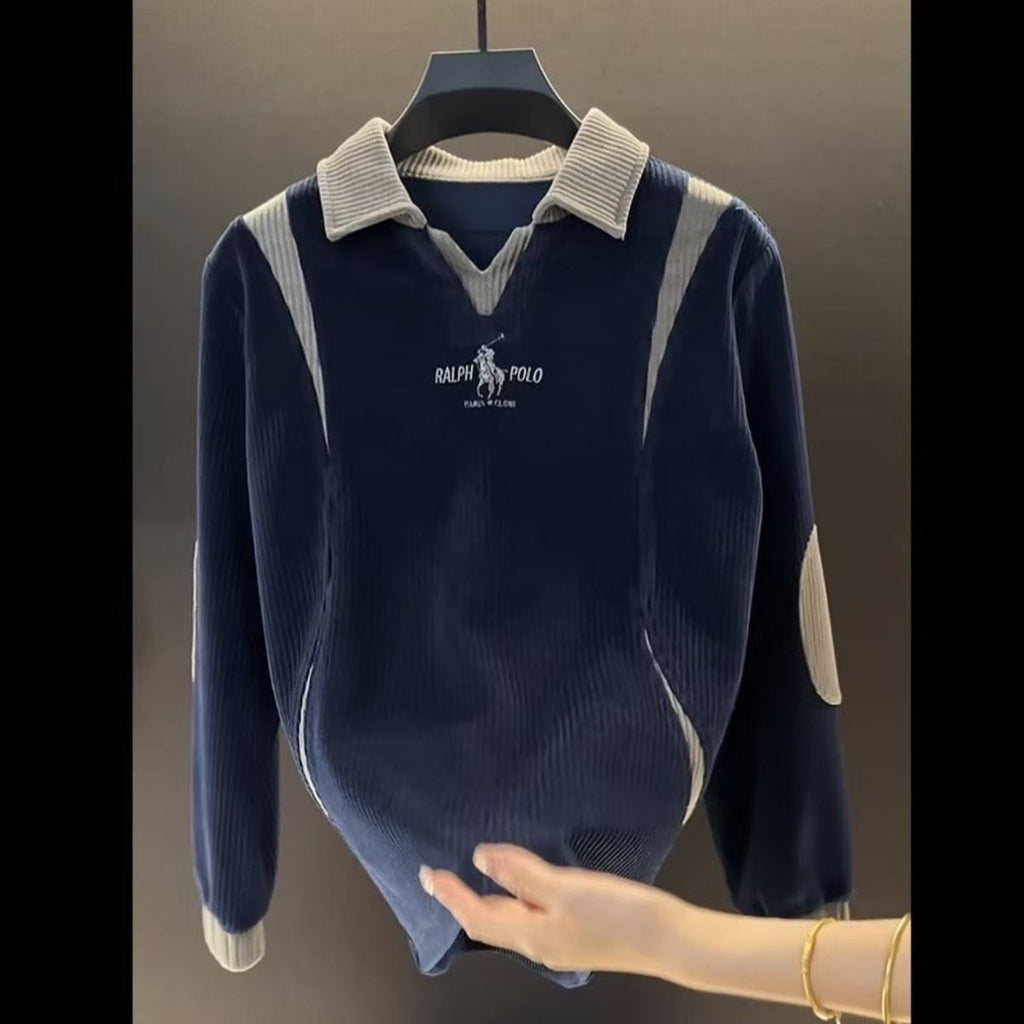 Two-Piece Corduroy Sportswear Set