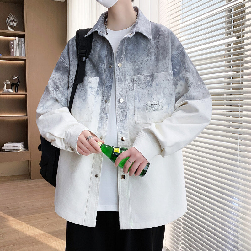 Casual Gradient Overshirt