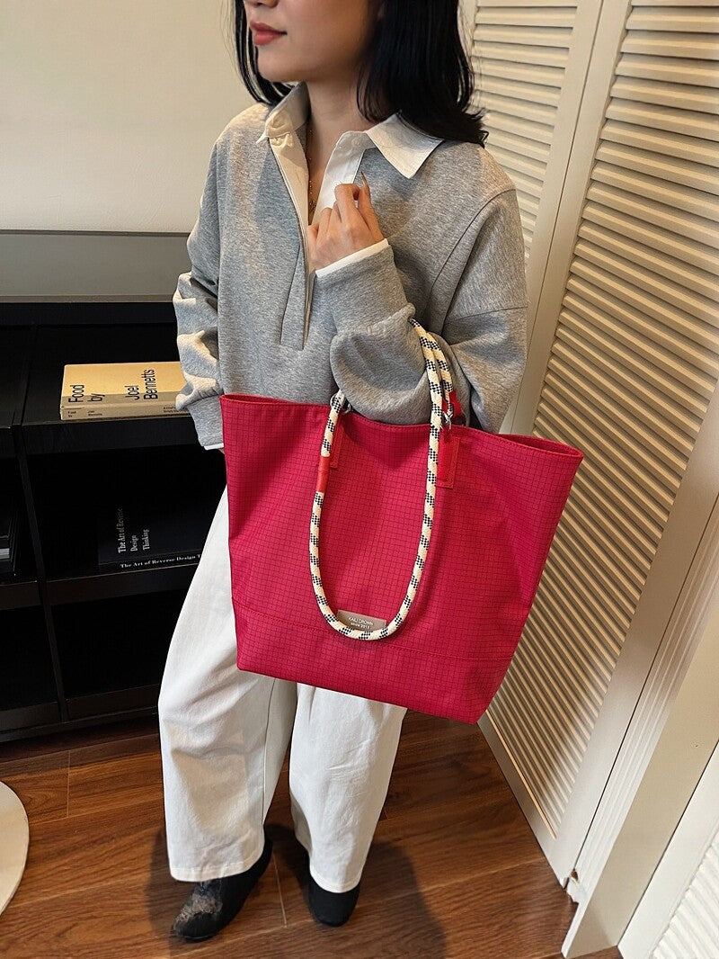 yellow canvas tote bag