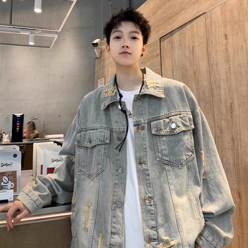 Premium Distressed Denim Jacket