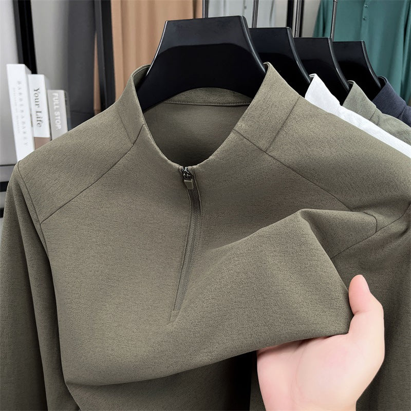 Half-Zip Stand Collar Sport Top