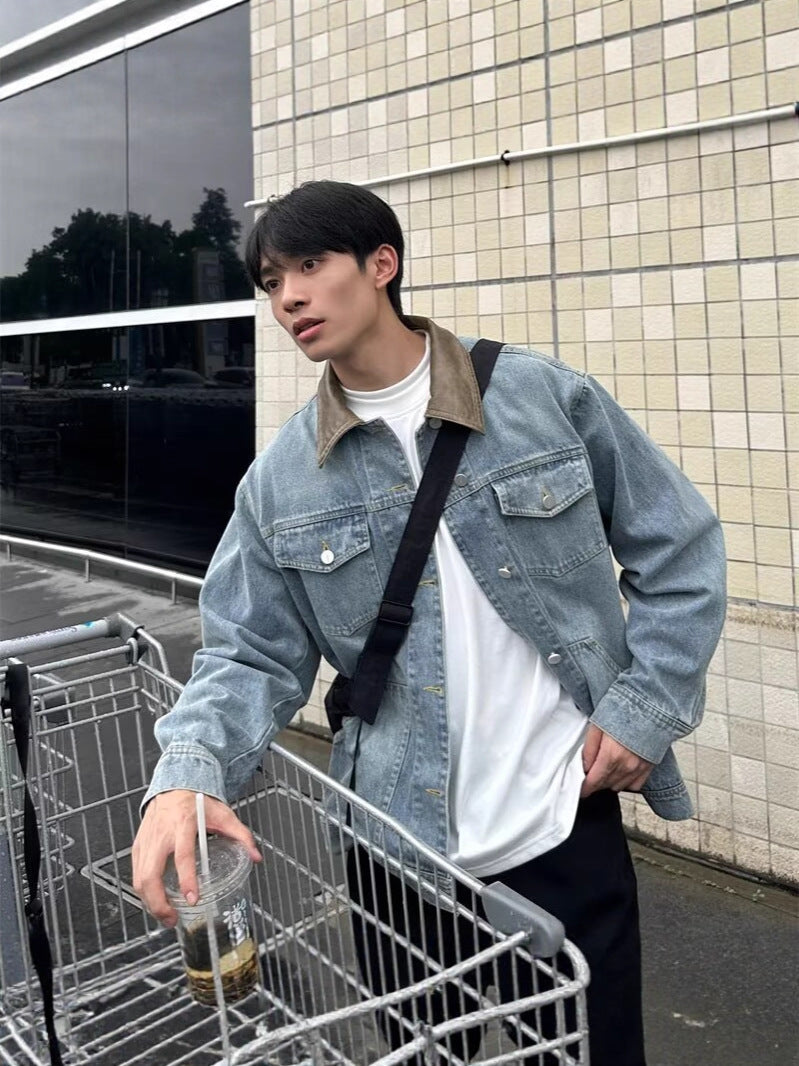 Vintage Distressed Denim Jacket