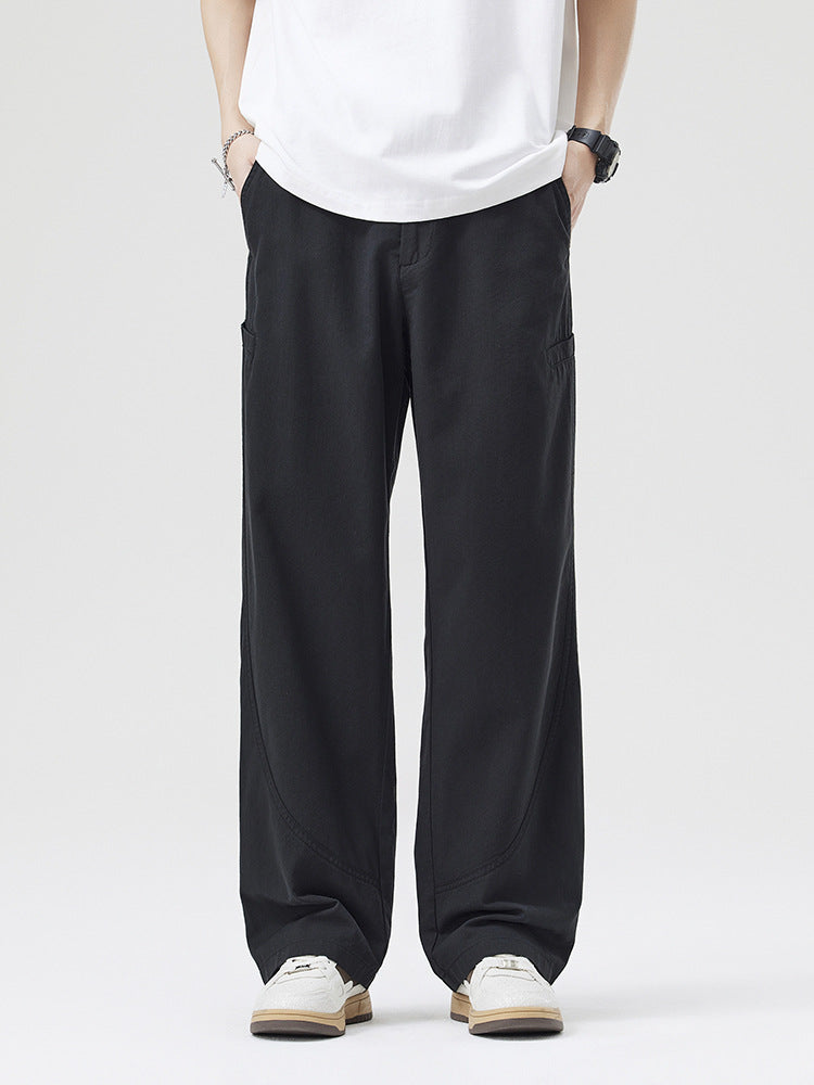 Wide-Leg Casual Trousers